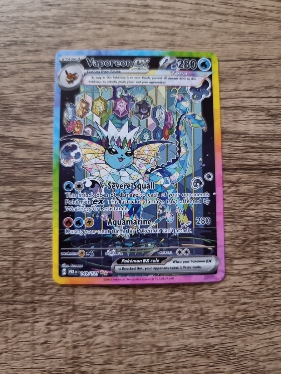 ポケモン - Vaporeon EX 149/131 Karta Pokémon - Prismatic Evolutions - 149/131 - Vaporeon ex
