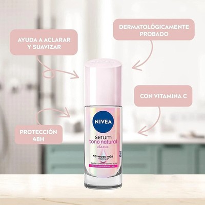 Deodorant Nivea Extra Clarifying Serum- Desodorante Nivea Serum Extra Aclarante 
