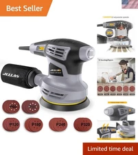 5-Inch Random Orbital Sander with 18Pcs Sandpapers, 13000RPM 6 Variable Speed...