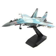 1:100 Blue SU-35 Super Flanker Heavy Aircraft Simulation Fighter Military Plane