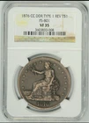 1876-CC Trade Dollar ~ DDR Double Die Rev Carson City US Mint Silver Rare Coin