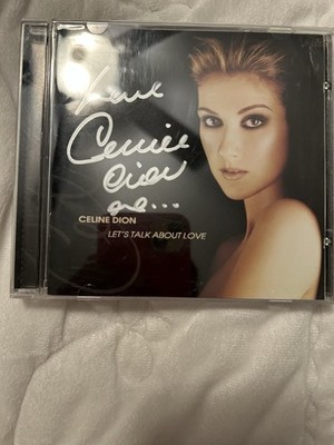 Celine Dion Lets Talk About Love Signed CD