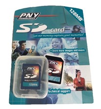 PNY 128MB SD Card - P-SD128-RF3 Not In Original Case 
