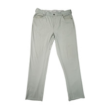 johnnie-O Momentum Mens 36x32 Gray Stretch Knit Performance Golf Pants Trousers