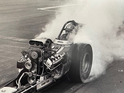 ''VRHTF NHRA ''60'S ''DON ''THE SNAKE'' PRUDHOMME TOP FUEL DRAGSTER 8'' X 10'' PHOTO''