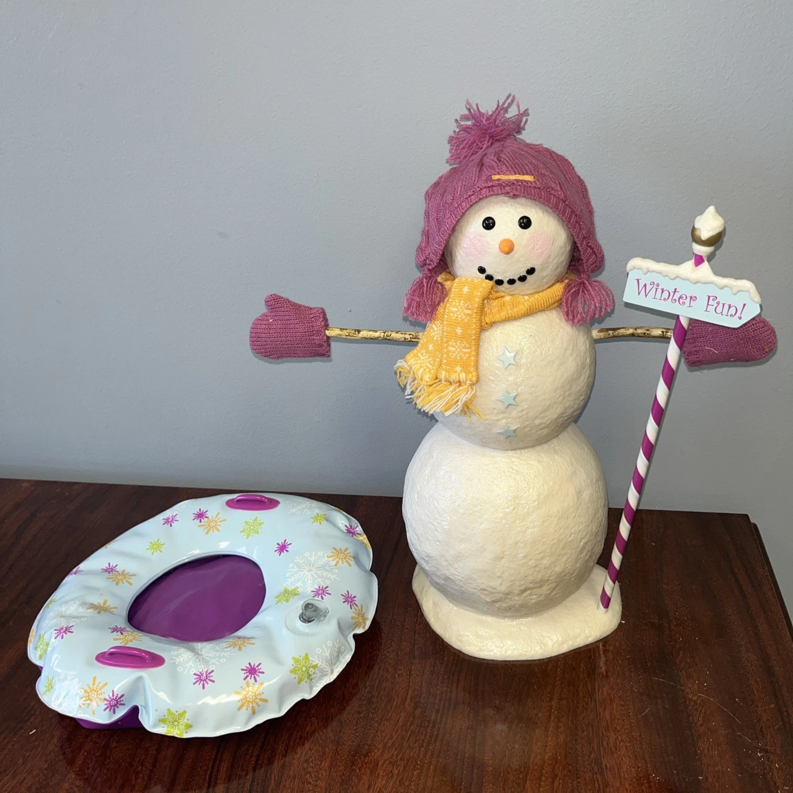 American Girl Snow Much Fun Snowman Retired Hat & Gloves
