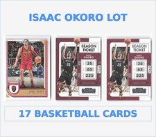 Isaac Okoro Lot 17 Basketball Cards - Panini Recon, Panini Mosaic, Rookie, Cavs