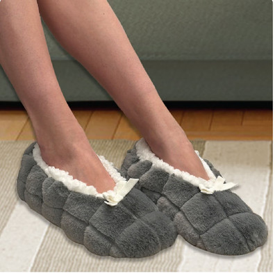 New BROOKSTONE Women's Cozy Ballerina Slipper Socks 2-pack - Shoe Size: 7-9 1/2