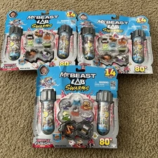 3 NEW MR BEAST BATTLE FUSION SWARMS MEGA LAB PACKS SUPER RARE! 14 PER PACKAGE!!