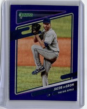 2021 Donruss Jacob deGrom Holo Purple #150b 