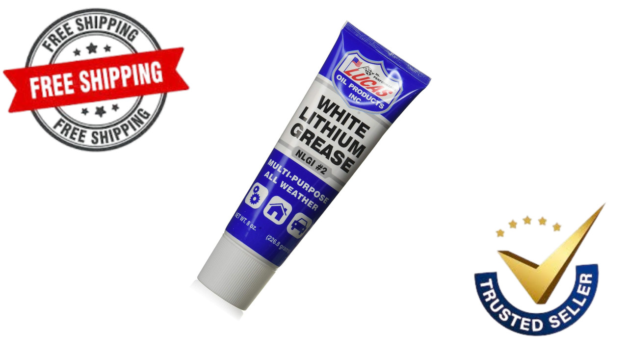 10533 White Lithium Grease 8 Oz Squeeze Tube, Multi-purpose 