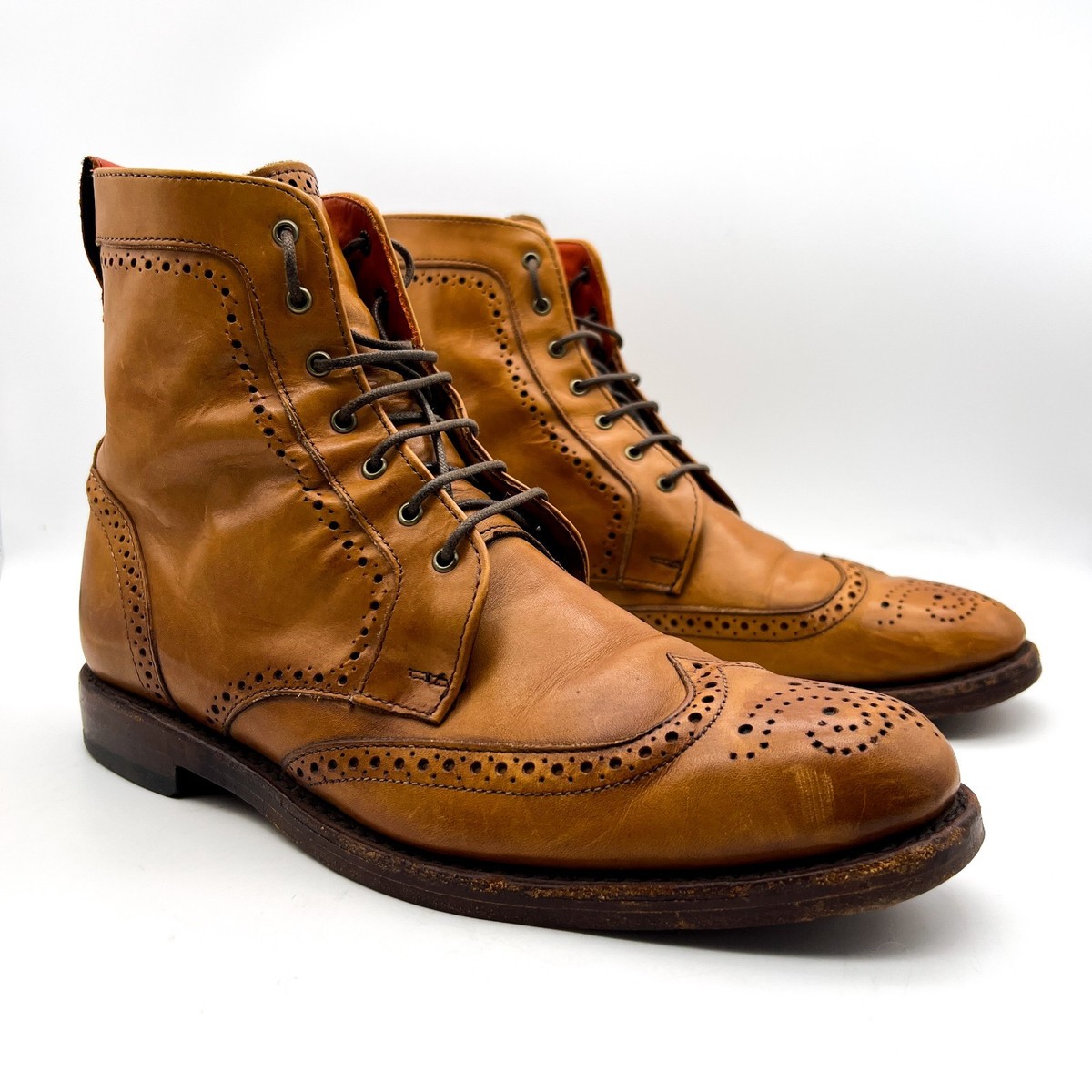 Allen Edmonds ~ Dalton Wingtip Boots Walnut Brown, Size 9.5  display picture 2