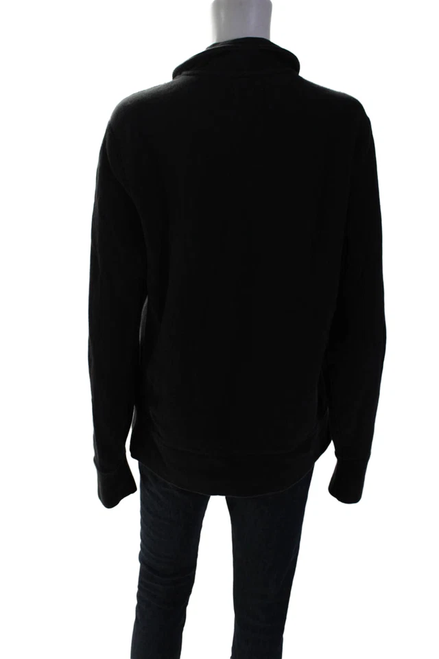 Todd Snyder + Champion Womens Cotton Black Half Zip Pullover Sweatshirt Size M - Image 3 of 4