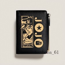 JoJo's Bizarre Adventure Wallet Kujo Jotaro Yoshikage Kira Boy Stand Card Holder
