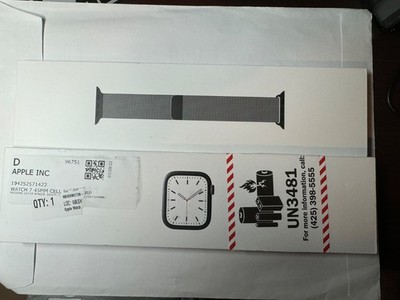 Apple Watch Series 7 45mm Case with Milanese Loop - Graphite Stainless Steel,...