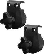 2 Pcs Garden Swing Plastic Fittings - Attach Canopy Frame to 2-TypeA, Black 