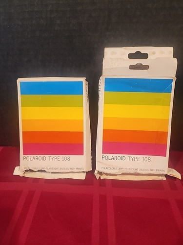 Polaroid Type 108 Polarcolar 2 Land Film Camera Film Set Of 2 - Picture 6 of 8