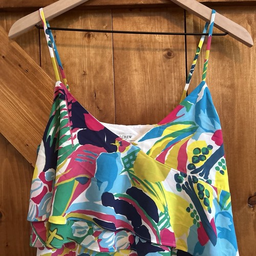 J. Vestido cami Crew 0 estampado con volantes delanteros - Imagen 3 de 6