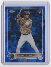 -2022 Topps Chrome Update Sapphire Edition Jose Azocar Rookie San Diego Padres