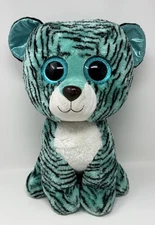 Ty Beanie Boo Tess Tiger Plush Stuffed Animal Toy 16” Large Jumbo SCRATCHED EYES