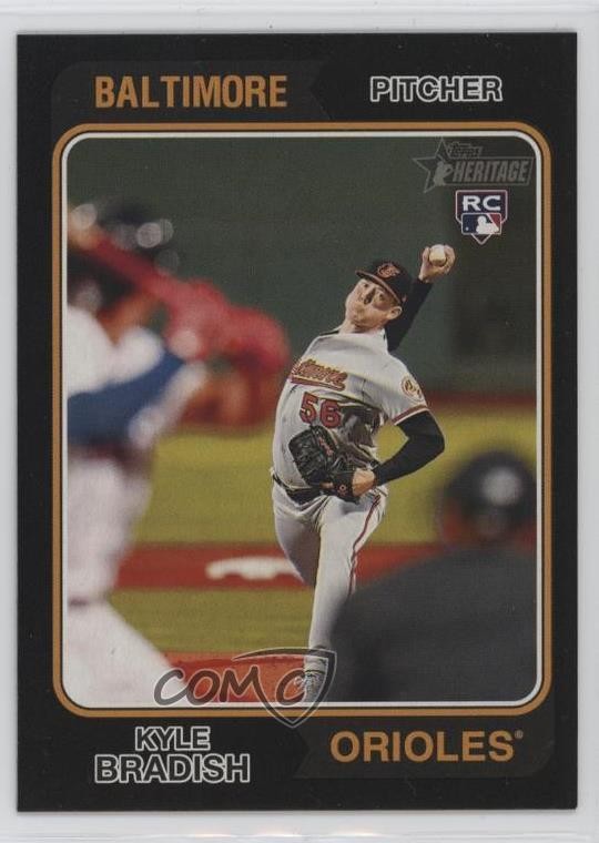 2023 Topps Heritage Black Border /50 Kyle Bradish #191 13c1
