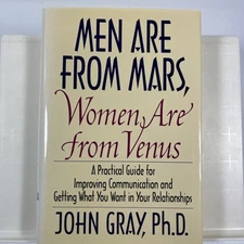 Men Are From Mars Women Are From Venus 1992 By John Gray Hardcover First Edition