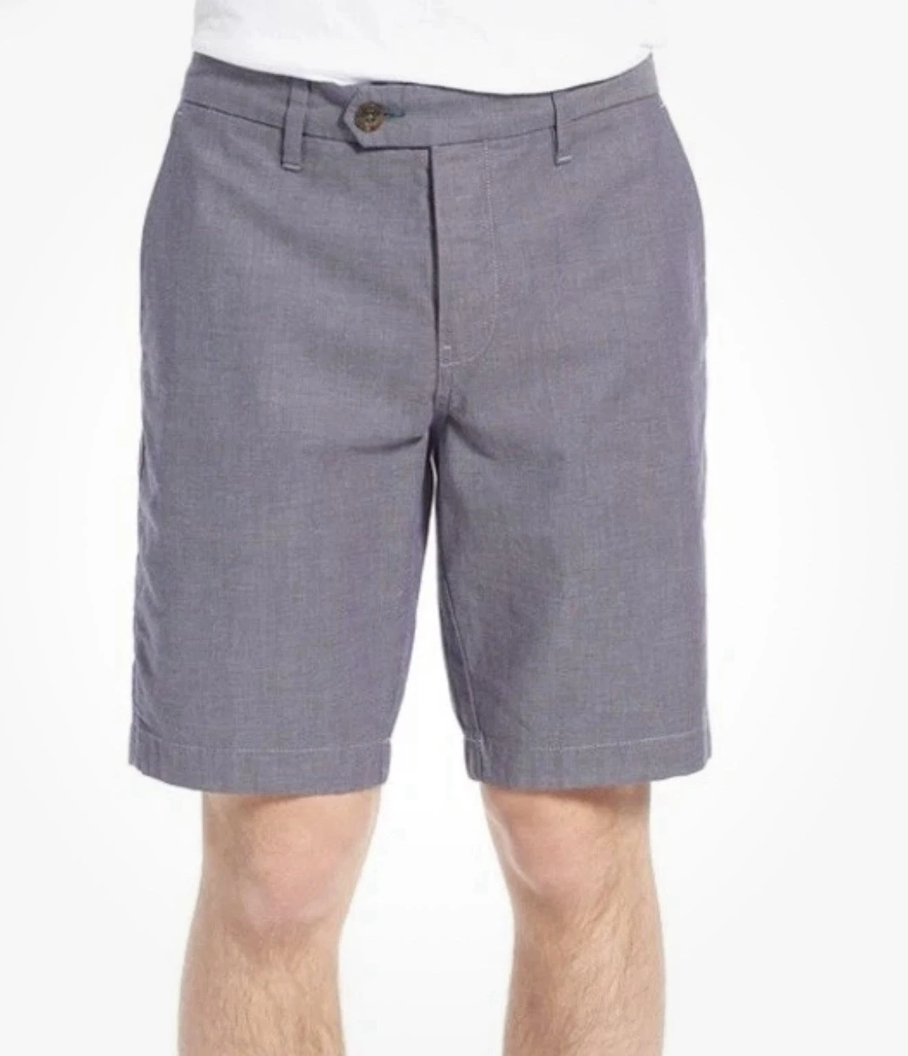 Ted Baker London Men’s Tailored PRIMADO Shorts 38 Blue Flat Front Stretch Preppy