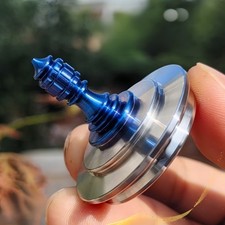 Titanium Stainless Steel Spinning Top Gyroscope EDC Desktop Fidget Toy Gift