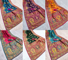 New Launching Pashmina Paithani Silk Saree With Blouse For Function Wear