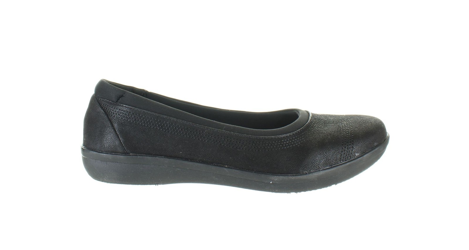 Clarks Womens Ayla Black Casual Flats Size 8 (5410488)