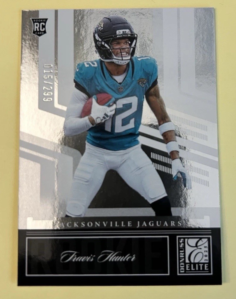 2025 Panini Donruss Elite Travis Hunter #12 /299
