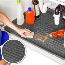 Gray Waterproof Under Sink Mat 28" x 22" - Kitchen  Laundry