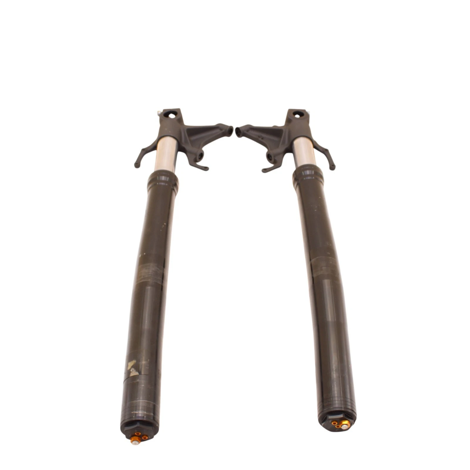 2020-2024 Yamaha YZF R1 R1M Frente Tenedores Suspensión Tubos Negro Bent / Para