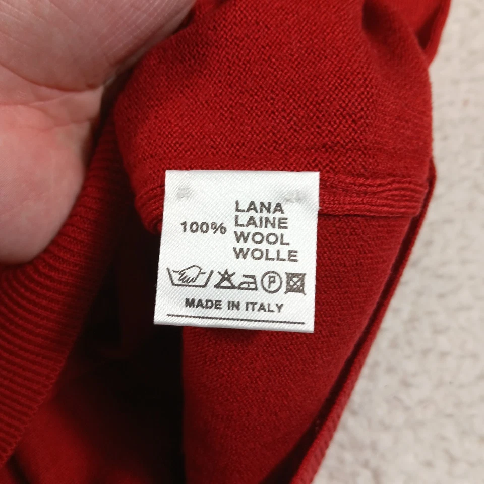 Marbas Sweater Mens Medium Red Masters Tournament Augusta Merino Wool NWT - Image 3 of 4