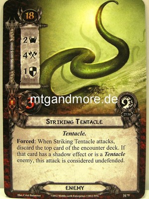 Lord of the Rings LCG - 2x Striking Tentacle  #075 - The Watcher in the Water
