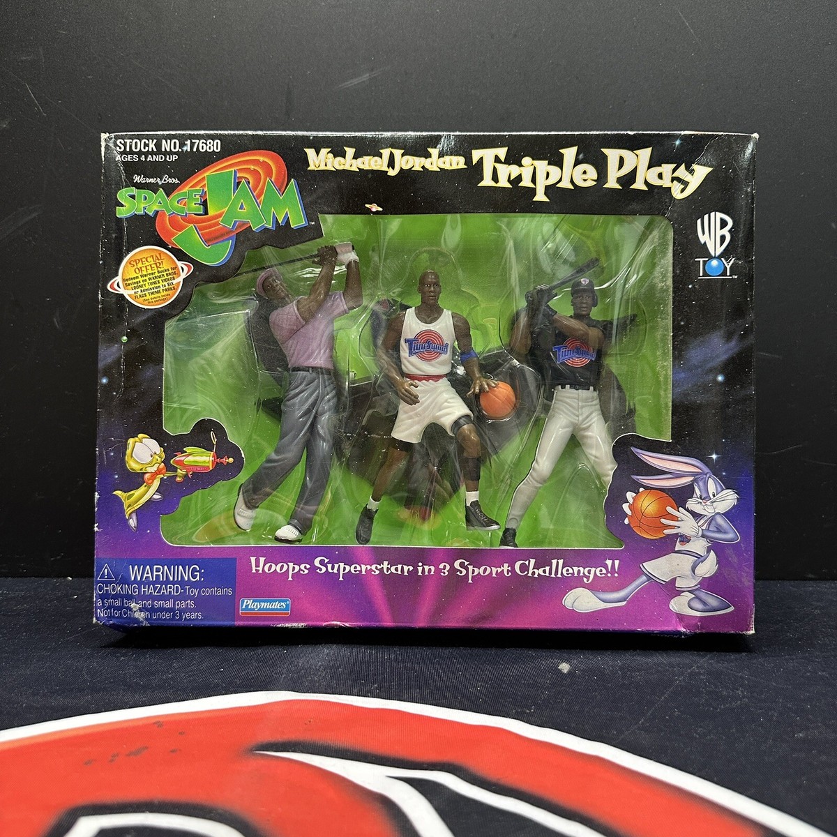 1996 Michael Jordan Warner Brothers Space Jam Triple Play Toy | eBay