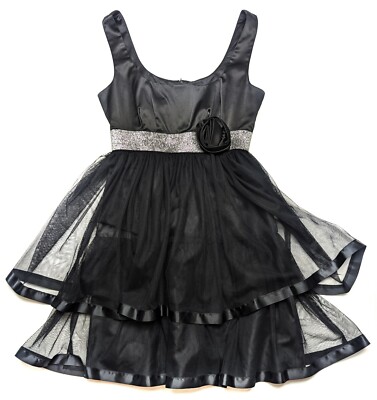 Windsor Women's Prom Evening Sleveless Dress - Black - Size 5 (e181-b)