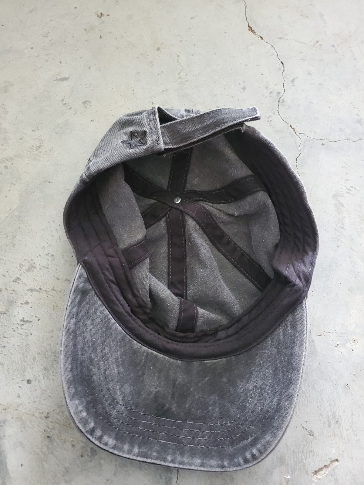 Solid Blank Gray Washed Look  Cap Adjustable Hat … - image 2