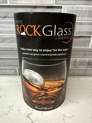 On the Rock Glass and Ice Ball by Final Touch Brand New in Original Packaging