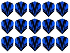 5 New Sets Harrows Vivid Standard Dart Flights - Ships w/ Tracking - Blue