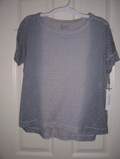 Calvin Klein Performance Shirt, Women's Size Medium, Gray, New With Tags
