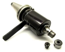 TAPMATIC #0 to 1/4" REVERSIBLE TAPPING HEAD ATTACHMENT w/ CAT40 SHANK - #SPD-3