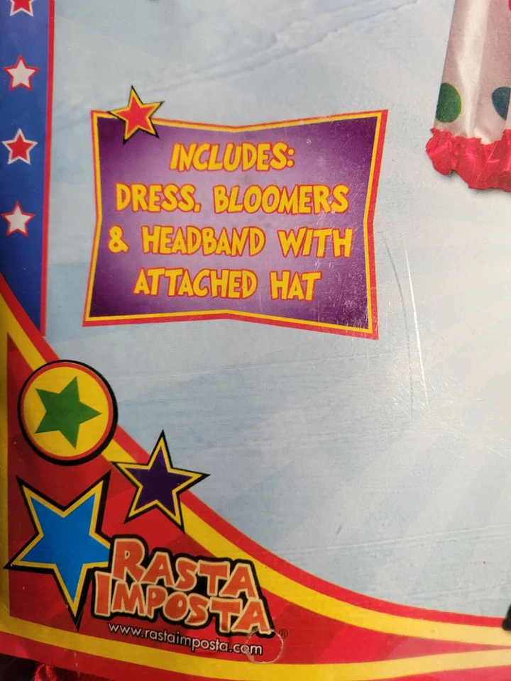 Disfraz de payaso Halloween para niñas talla 4-6 Foto 4 de 4