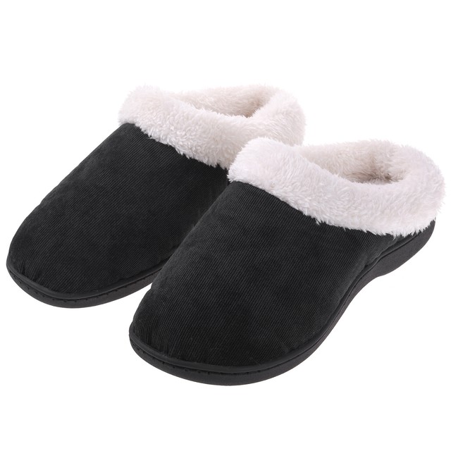 fluffy slip on slippers