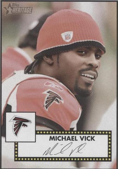 Mike Vick Sticker 2006 Topps Heritage - Michael Vick #221 for sale online | eBay