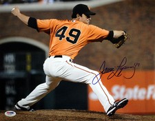JAVIER LOPEZ SIGNED AUTOGRAPHED 11x14 PHOTO SAN FRANCISCO GIANTS PSA/DNA