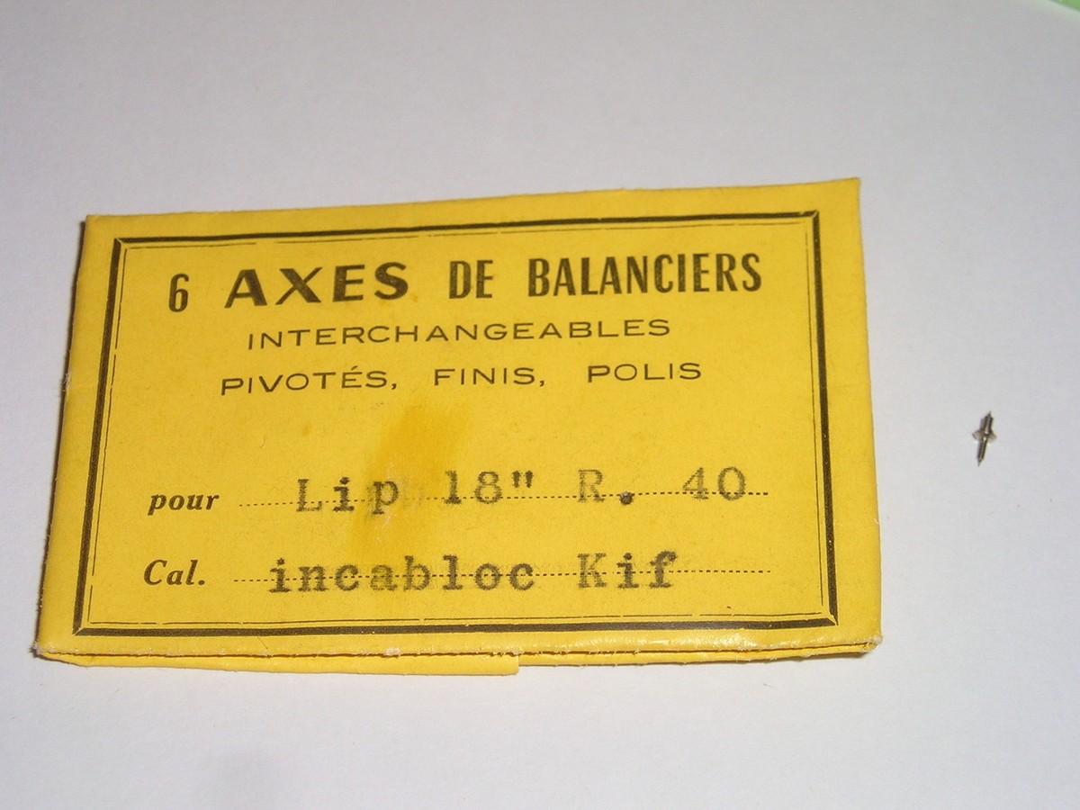 Axe De Balancier Lip Pour Montre – Référence R23, Neuf Ancien Stock