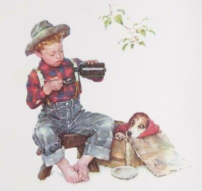 NORMAN ROCKWELL FOUR SEASONS SUITE 4 PRINTS AP 1956 BIGELOW BROWN