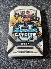2024 Bowman University Football, 4 CARD MINIMUM, 1-200,30% off FREE SHIP !!