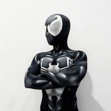 Black Venom Spiderman Cosplay Costume Jumpsuit Spider-man Zentai Suit Halloween